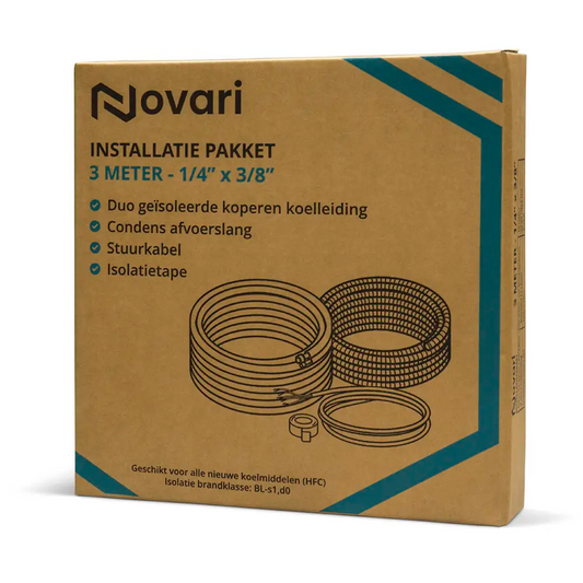 Airco Aansluitset 1/4 x 3/8 – 3 Meter – Compleet Installatiepakket